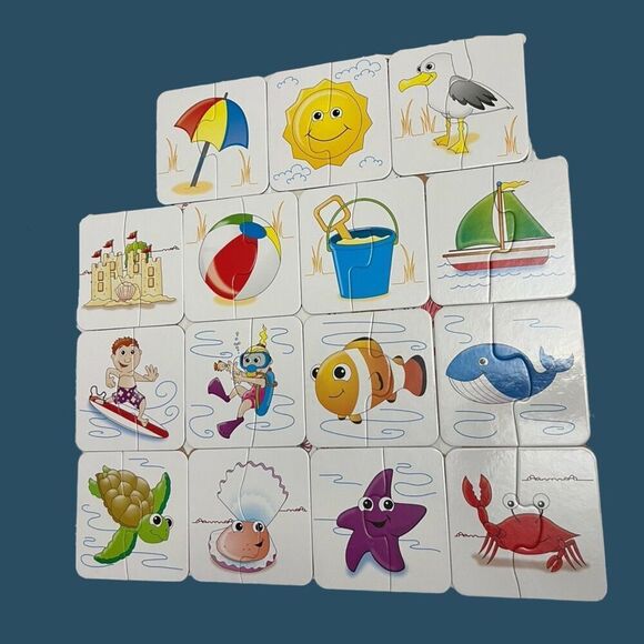 The Learning Journey My First Match It At the Ocean 15 2 Pc Puzzles - Picture 2 of 6